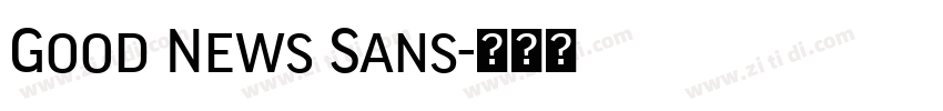 Good News Sans字体转换